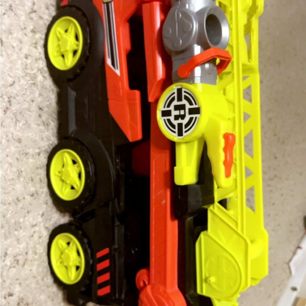 Fire Rescue Toy Truck - Red and Yellow